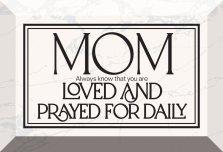 Glass Plaque-Mom Always Know That (6 x 4)