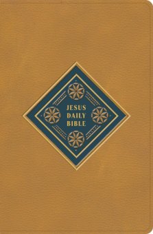 CSB Jesus Daily Bible, Camel LeatherTouch