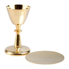 Gold Plated Chalice H 13 cm