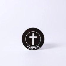 Pastor Badge with Static Cling - Pack of 6