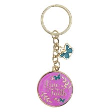 Keychain Live by Faith
