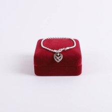 7 1/2" Holy Spirit Rhodium Rope Bracelet