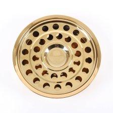 Deluxe Communion Cup Tray & Bread Disc Gold