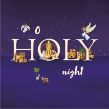 O Holy Night (Pack of 10) Charity Christian Christmas Cards (Home For Good)