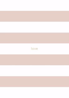 Spirit Stationery Striped A5 Notebook - Dusty Pink