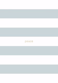 Spirit Stationery Striped A5 Notebook - Dusty Blue