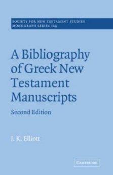Bibliography Of Greek New Testament Manuscripts