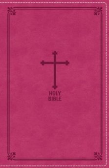 NKJV Deluxe Gift Bible, Imitation Leather, Pink, Red Letter Edition
