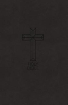 NKJV, Value Thinline Bible, Compact, Imitation Leather, Black, Red Letter Edition