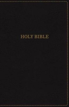 KJV, Thinline Bible, Large Print, Imitation Leather, Black, Red Letter Edition