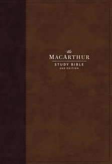NKJV, MacArthur Study Bible, Brown Leathersoft, Comfort Print