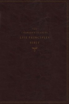 KJV, Charles F. Stanley Life Principles Bible, 2nd Edition, Leathersoft, Burgundy, Thumb Indexed, Comfort Print