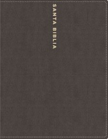 NBLA Santa Biblia Edición para Notas, Tapa Dura/Tela, Gris, Letra Roja
