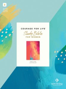 NLT Courage For Life Study Bible for Women, Filament Enabled (LeatherLike, Fierce Pink)