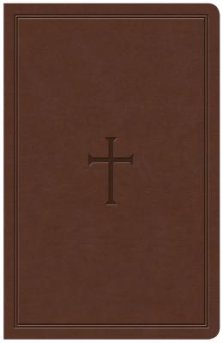 KJV Large Print Personal Size Reference Bible, Brown Leathertouch
