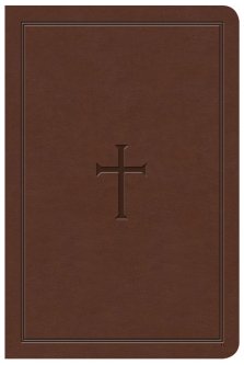 KJV Large Print Compact Reference Bible, Brown LeatherTouch