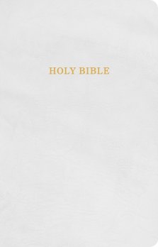 KJV Gift and Award Bible, White Imitation Leather