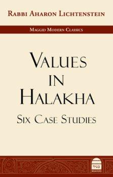 VALUES IN HALAKHA