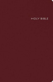 CEB Common English Thinline Bible Burgundy Bonded Leather