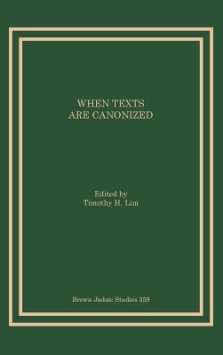 When Texts Are Canonized