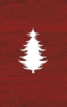 Merry: A Red Hardcover Decorative Book for Decoration with Spine Text to Stack on Bookshelves, Decorate Coffee Tables, Christmas Decor, Holiday Decora