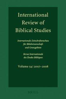 International Review of Biblical Studies, Volume 54 (2007-2008)