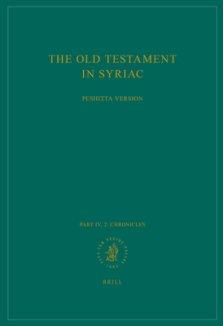 The Old Testament in Syriac According to the Peshiṭta Version, Part IV Fasc. 2. Chronicles