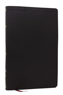 NKJV, Personal Size New Testament, Black Genuine Leather, Red Letter, Comfort Print