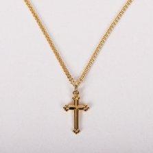 16-18" Gold Over Sterling Silver Cross Necklace