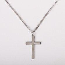 24" Sterling Silver Cross Necklace