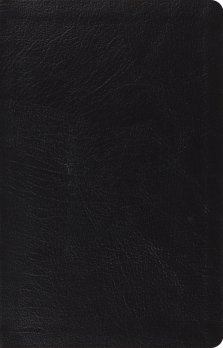 ESV Large Print Thinline Reference Bible (Genuine Leather, Black)