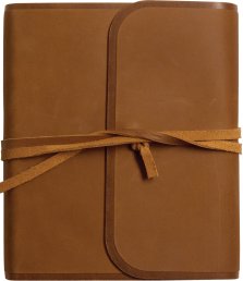 ESV Journaling Bible (Natural Leather, Brown, Flap with Strap)