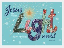 10 Jesus is the Light Christian Christmas Cards