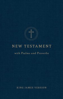 KJV Pocket New Testament with Psalms and Proverbs, Navy