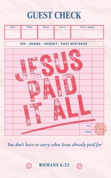 Jesus Paid It All: You don't have to carry what Jesus already paid for