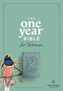 NLT The One Year Bible for Women (LeatherLike, Birdsong Teal)