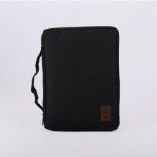 Cross Patch Canvas Bible Cover - Extra Large