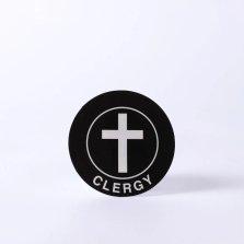 Clergy Badge with Static Cling - Pack of 6