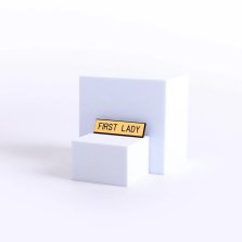 Badge Engraved First Lady Gold Pin
