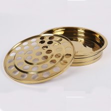 Gold Stainless Steel Communion Cup Tray