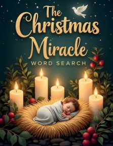 The Christmas Miracle Word Search: 50 Challenging Faith-Filled Puzzles Inspired by the Birth of Jesus plus 10 Bonus Coloring Pages!