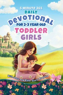 5 Minute 365 Daily Devotional for 2-3 Year Old Toddler Girls with Jesus and Bible Story Prayers: A Year of Stories and Prayers for Toddler Girls
