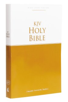 KJV Economy Bible, Gold, Paperback, Plan Of Salvation, 30-Day Reading Plan, Sectional Headings