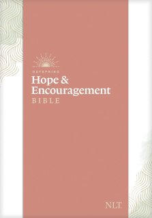 NLT DaySpring Hope & Encouragement Bible, Green, Hardback, Devotional, Reflections, Reading Plans, Wide Margin, Journalling, Ribbon Markers