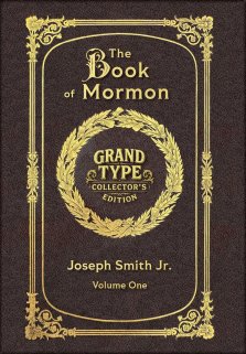 Large Print - The Book of Mormon, Volume 1 of 3 - Grand Type Collector's Edition - Matte Hardcover with Dust Jacket