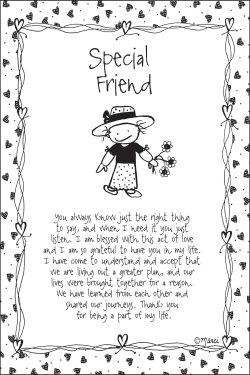 Plaque-Marci Art-Special Friend (6" x 9")