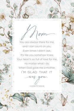 Plaque-Everyday-Mom You Are Always There (6 x 9)