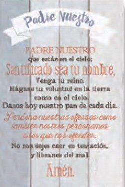 Spanish Plaque-New Horizons-The Lord's Prayer (Padre Nuestro) (6" x 9")