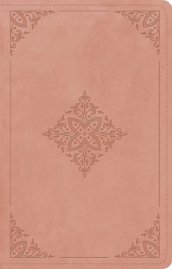 ESV Large Print Thinline Reference Bible, Red Letter (TruTone, Blush Rose, Fleur-de-lis Design)