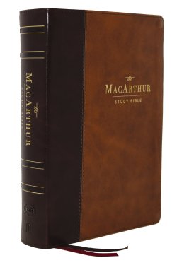 LSB, MacArthur Study Bible, Brown Leathersoft, Comfort Print, Thumb Indexed